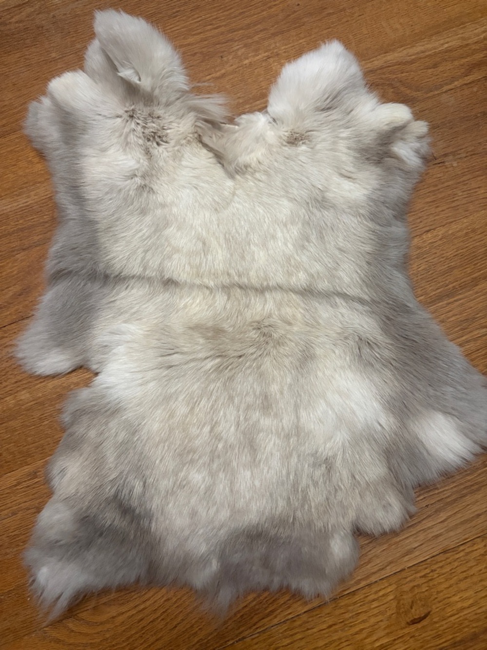0861 rabbit fur pelt crafts decor